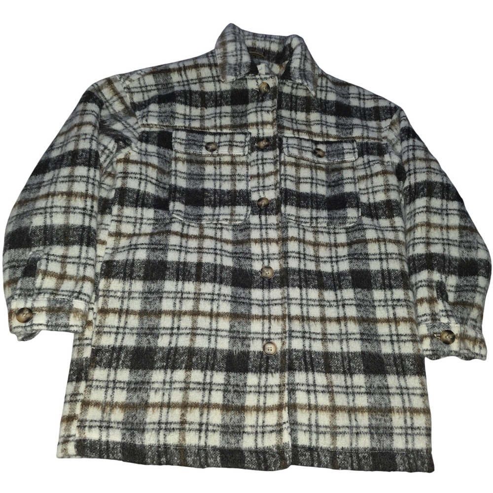 Universal Thread Plaid Shacket Oversized Button D… - image 1